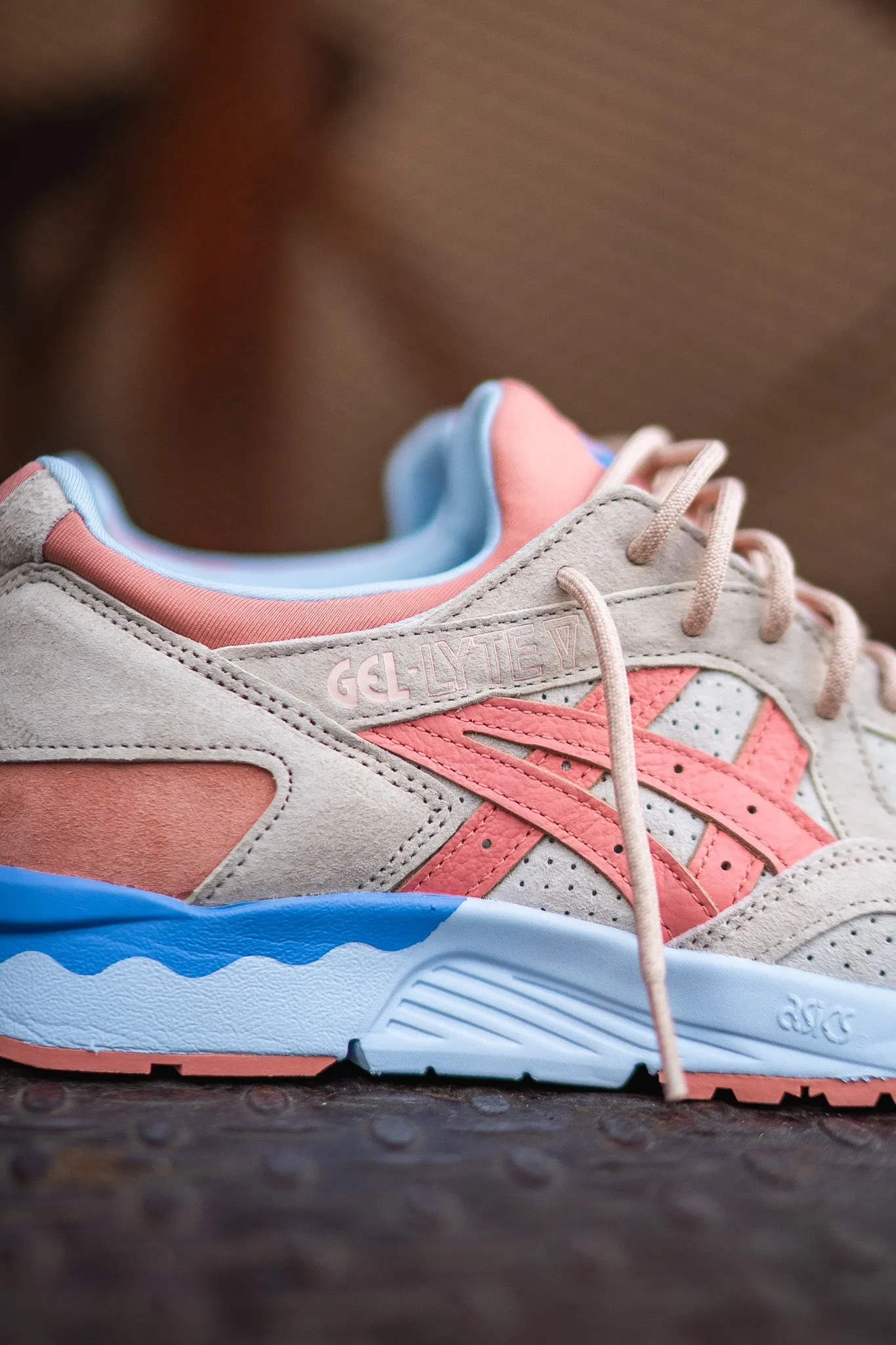 Mens Asics Gel-Lyte 5 Spring In Japan (Cream/Salmon)