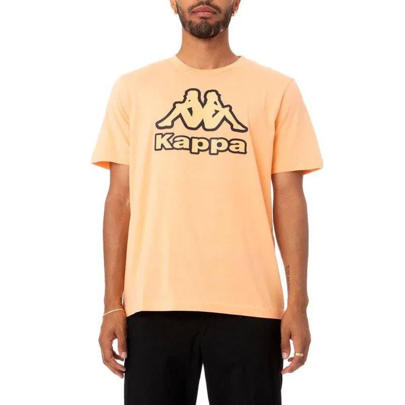 Men's Logo Tape Bant T-shirt - Salmon