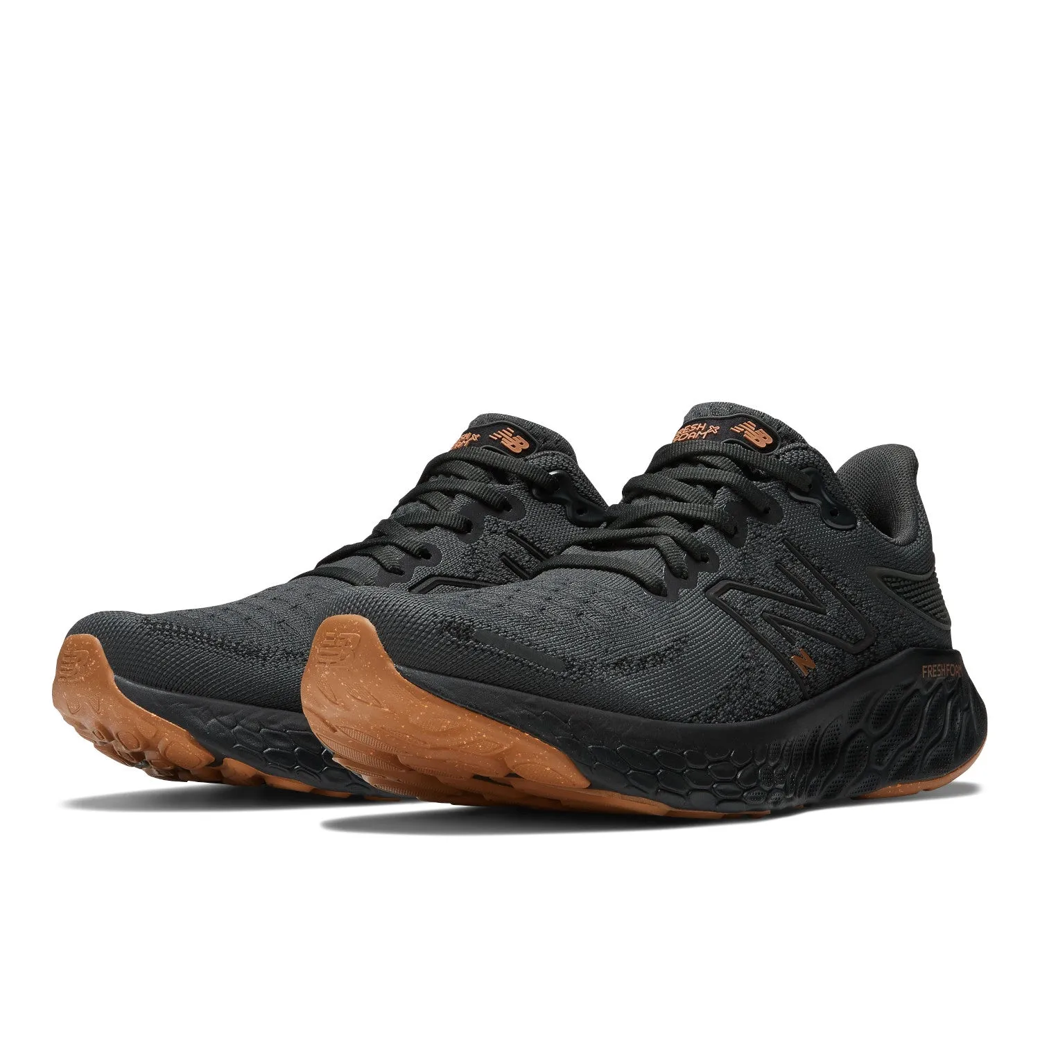 Men's New Balance Fresh Foam X 1080v12 Lounge Around Color: Blacktop with Black and Copper Metallic