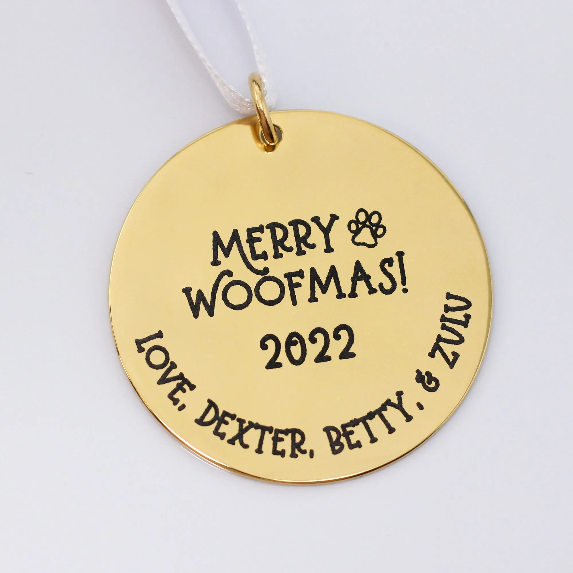 Merry Woofmas Personalized Pet Ornament