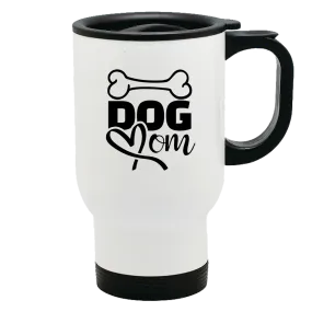 Metal Coffee and Tea Travel Mug Dog Mom Bone