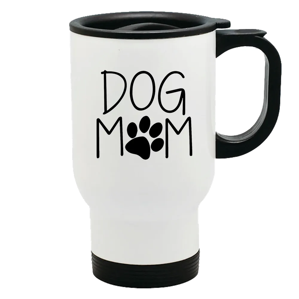 Metal Coffee and Tea Travel Mug Dog Mom