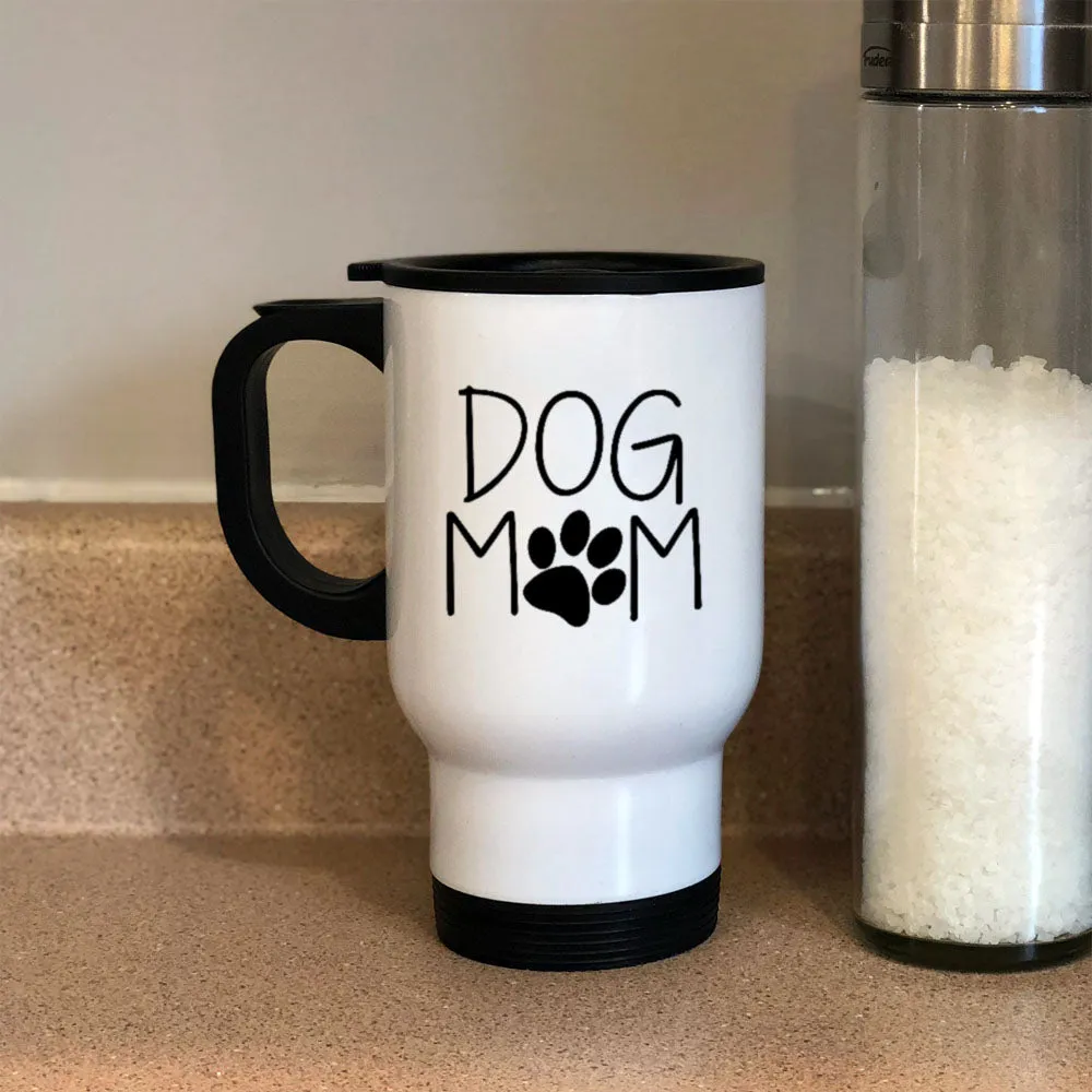 Metal Coffee and Tea Travel Mug Dog Mom