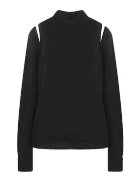 MM6 Maison Margiela  |Casual Style Wool Nylon U-Neck Long Sleeves Plain