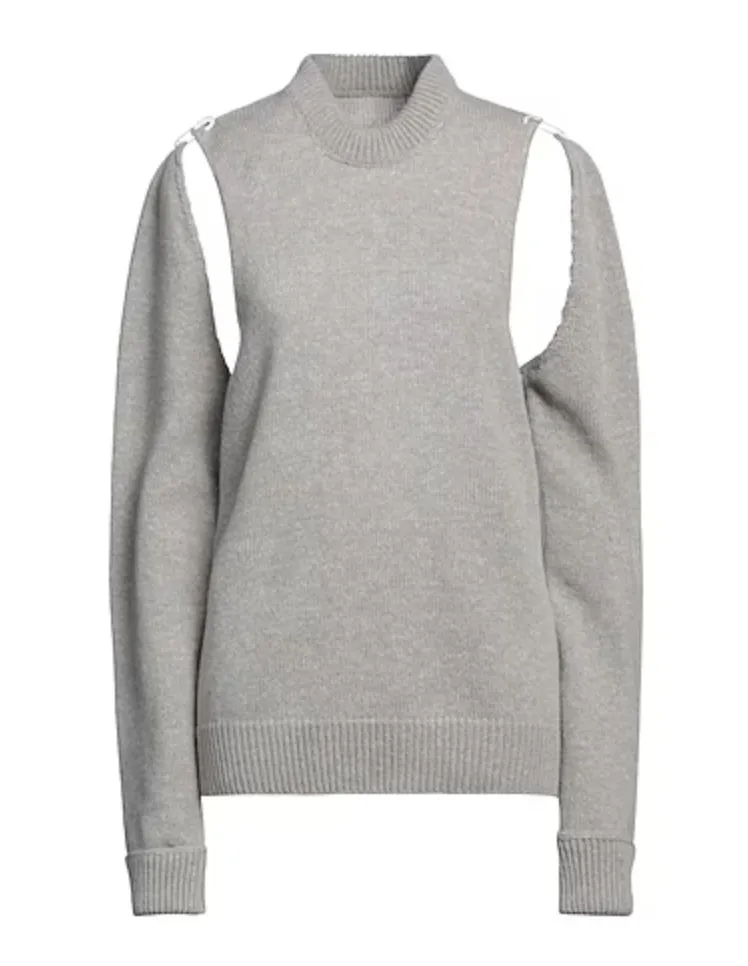 MM6 Maison Margiela  |Casual Style Wool Nylon U-Neck Long Sleeves Plain