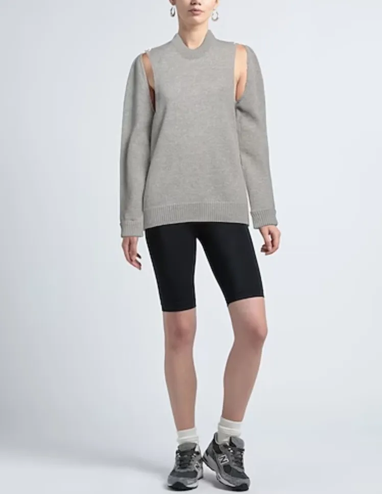 MM6 Maison Margiela  |Casual Style Wool Nylon U-Neck Long Sleeves Plain