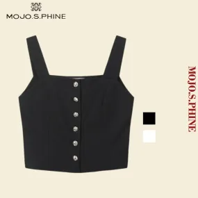 MOJO.S.PHINE  |Casual Style Sleeveless Plain Elegant Style Bridal