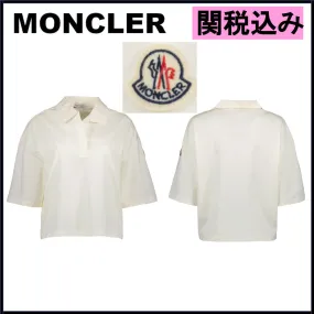 MONCLER  |Casual Style Street Style Cotton Short Sleeves Party Style