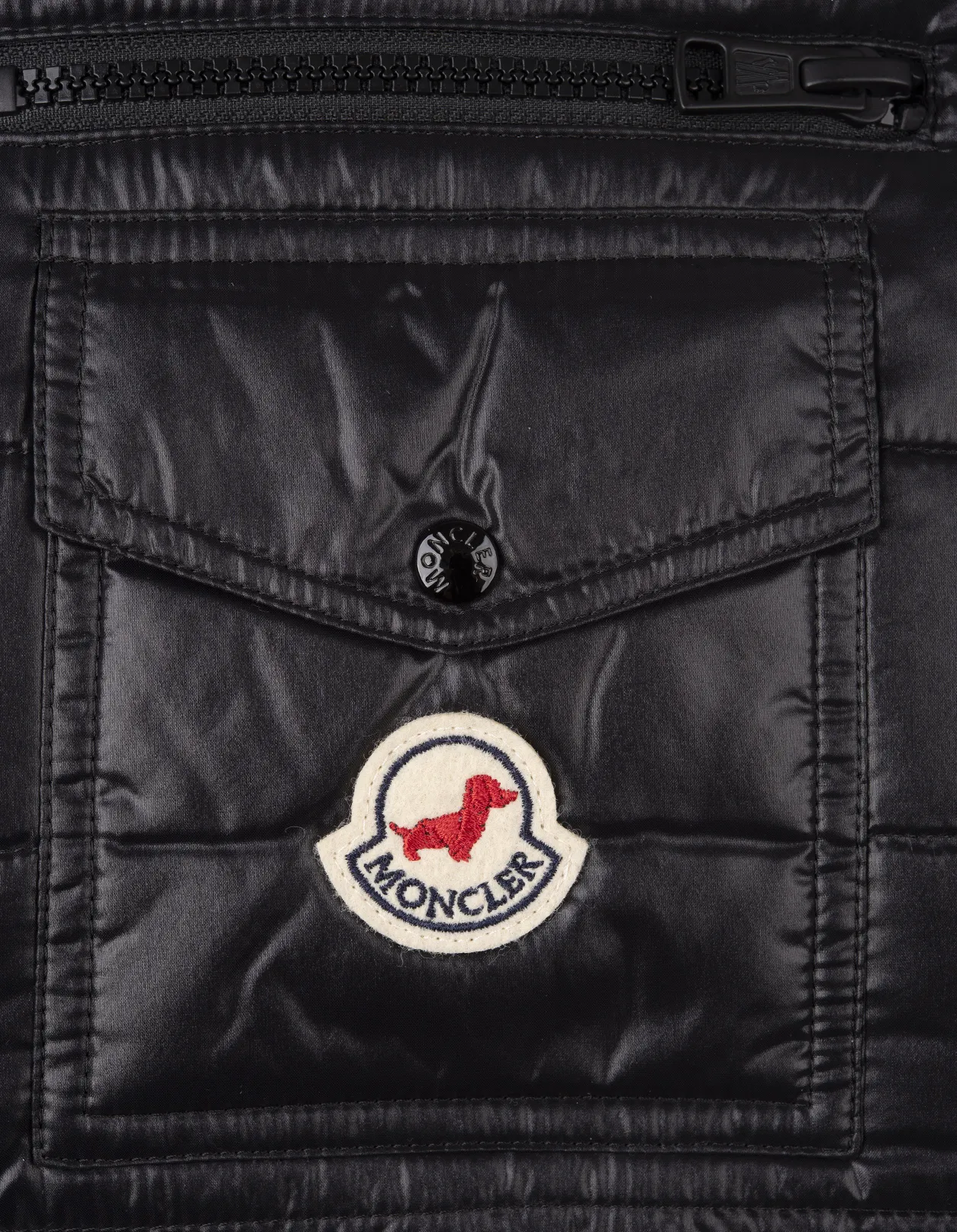 MONCLER Padded Gilet For Dogs in Black