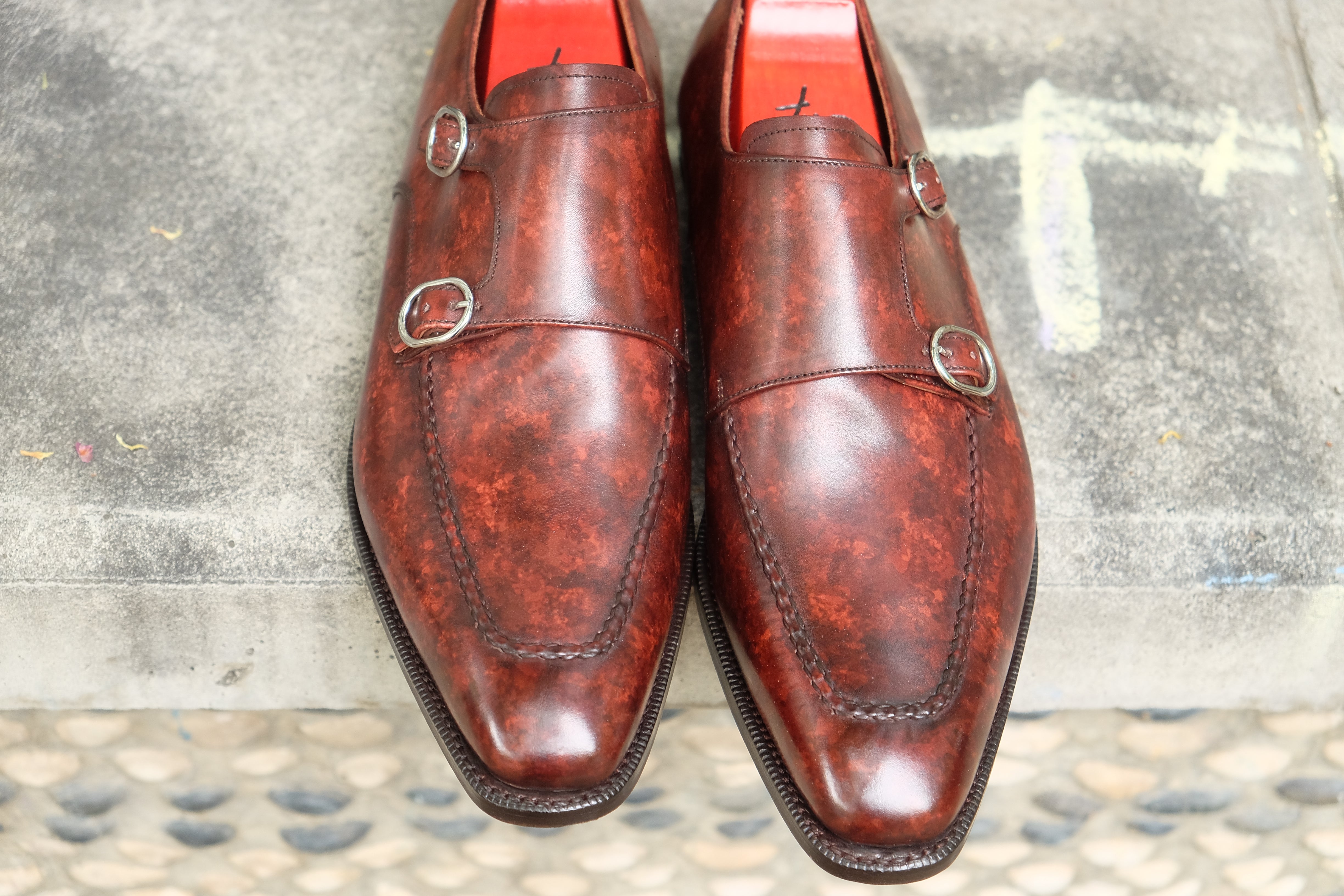 Montlake - MTO - Walnut Marble Patina - LPB Last - Single Leather Sole