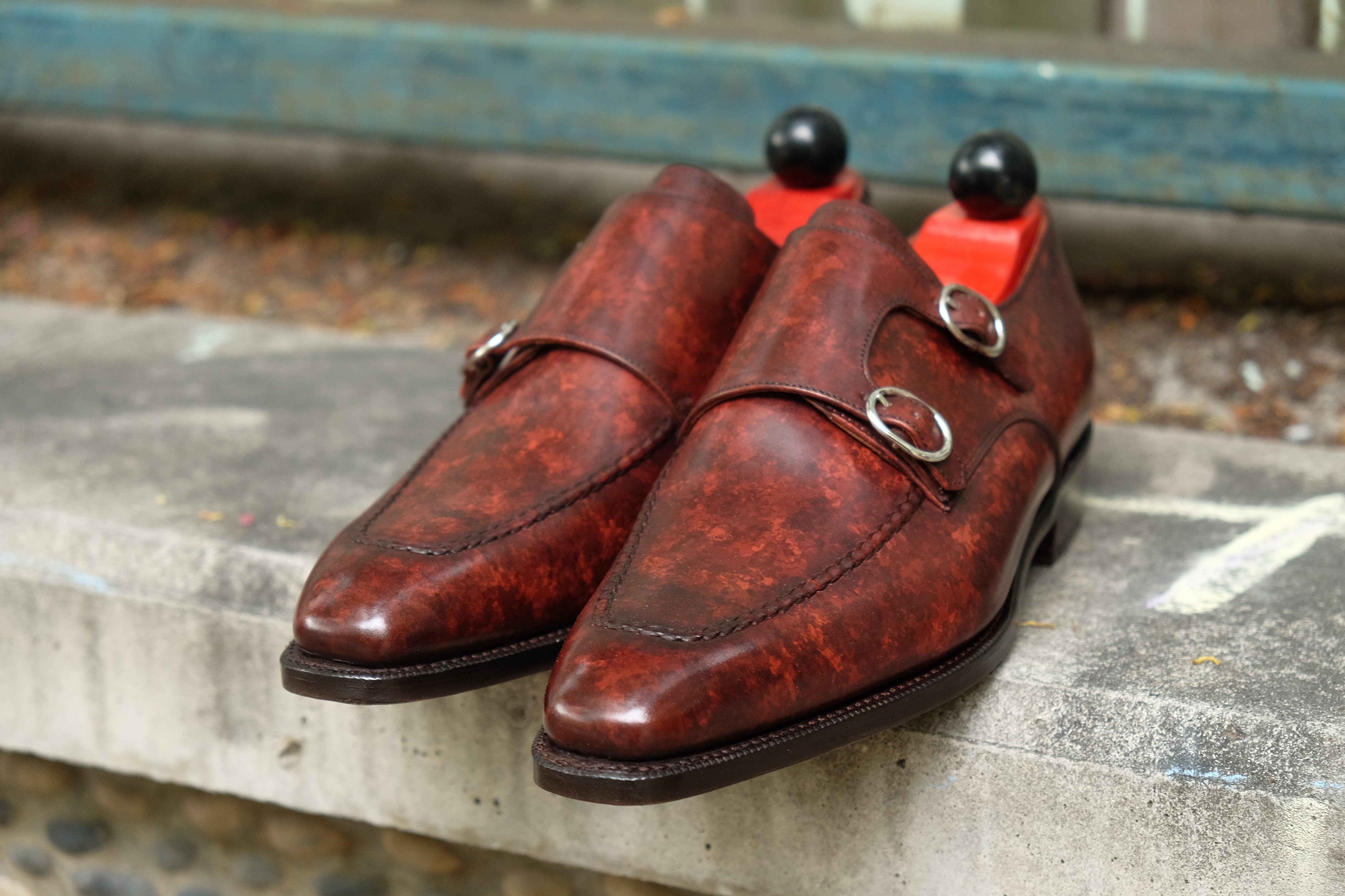 Montlake - MTO - Walnut Marble Patina - LPB Last - Single Leather Sole