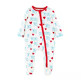 Mud Pie Blue XO Valentine's Day Sleeper