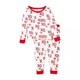 Mud Pie XO Valentine's Day L/S Bamboo Pajama Set