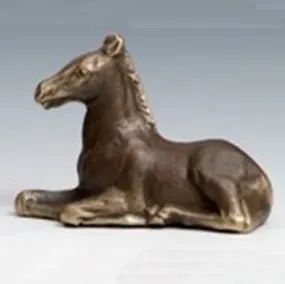 Nelles Studios - Cast Bronze Sculpture - Reclining Pony #707