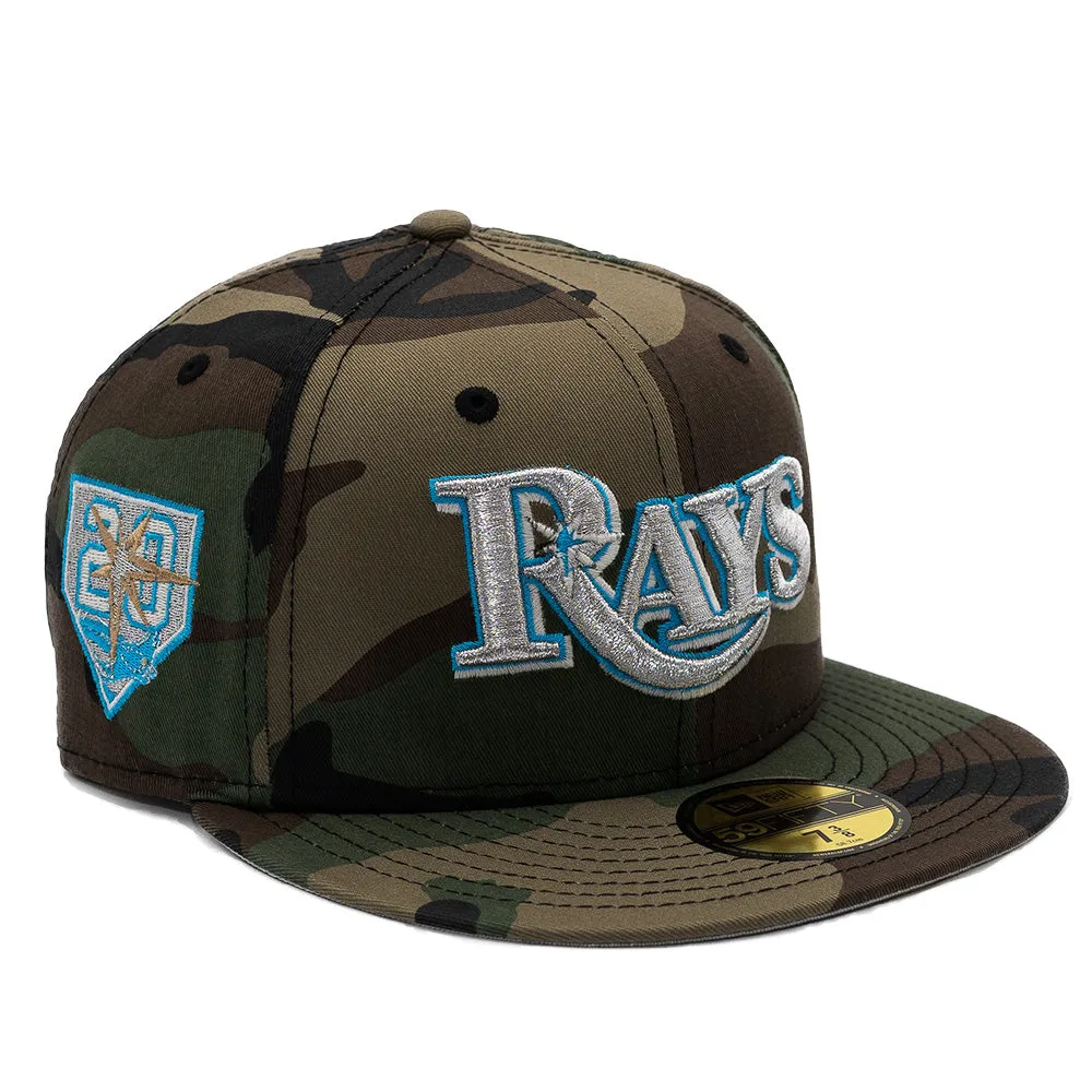 NEW ERA X FRESH RAGS 59FIFTY TAMPA BAY RAYS SCRIPT 20 Seasons SIDE PATCH