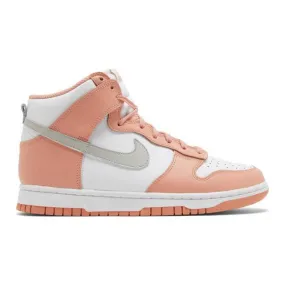 Nike women's dunk high (salmon/ orange/ crimson bliss/ white/ light iron ore) sizes 5-12 dd1869-600