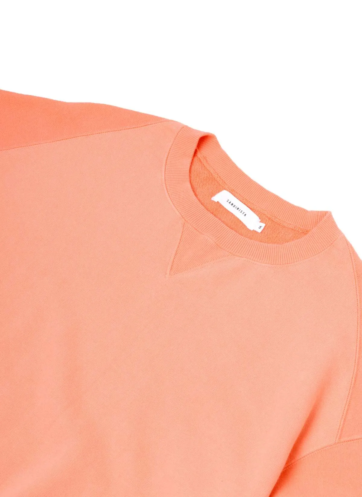 OVERDYED SWEAT SHIRT - SALMON PINK