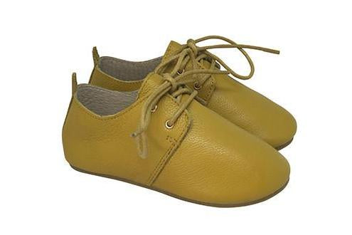 OXFORD SHOES -  Handmade from 100% cow leather -  chestnut, only size AU10 left