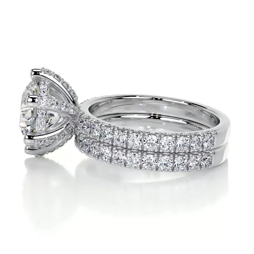 Paris Lab Grown Diamond Bridal Set -18K White Gold