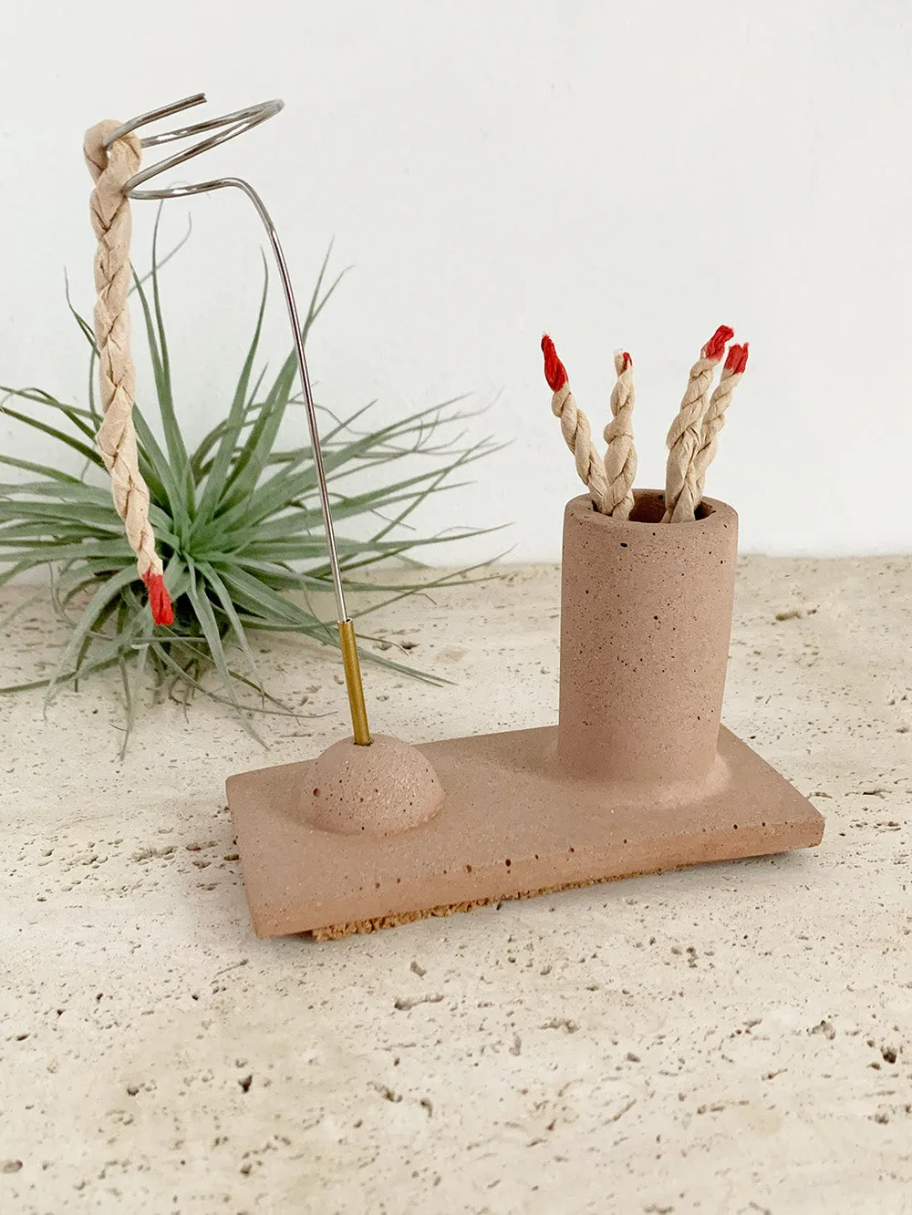 Patchouli Concrete Rope Incense Burner