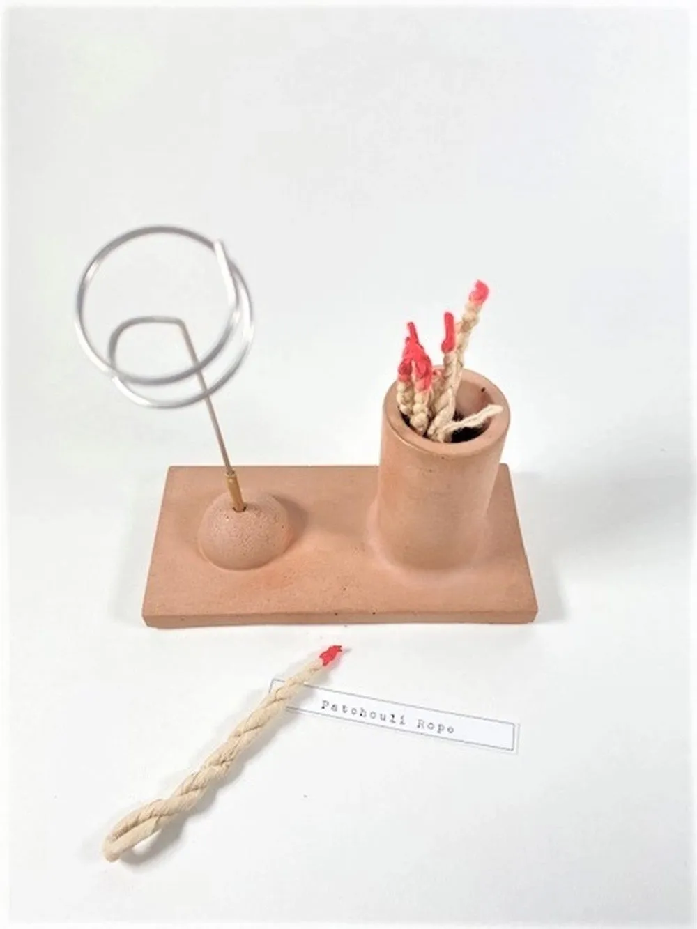 Patchouli Concrete Rope Incense Burner