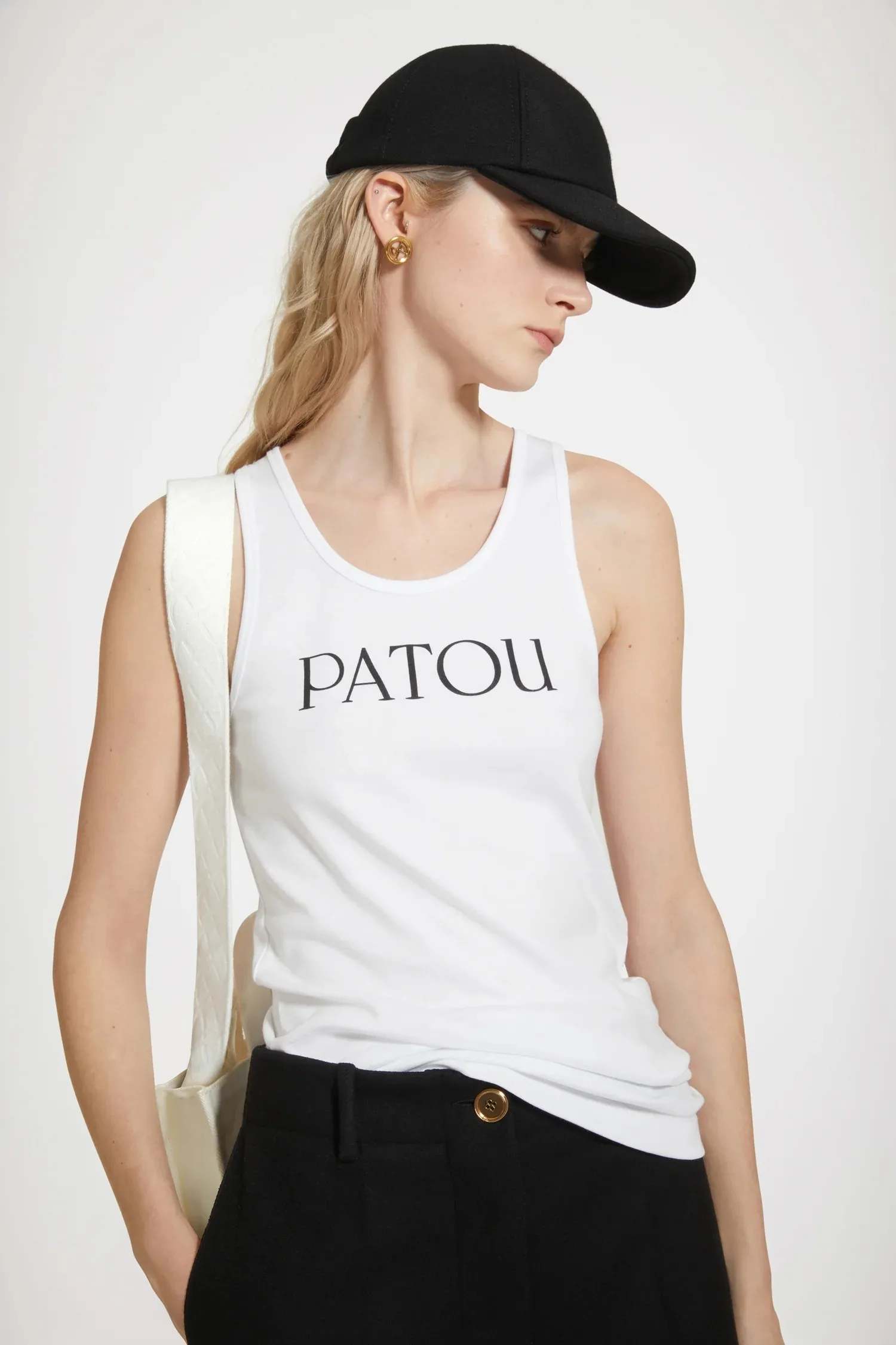 PATOU  |Unisex Blended Fabrics Street Style Plain Cotton Bridal Logo