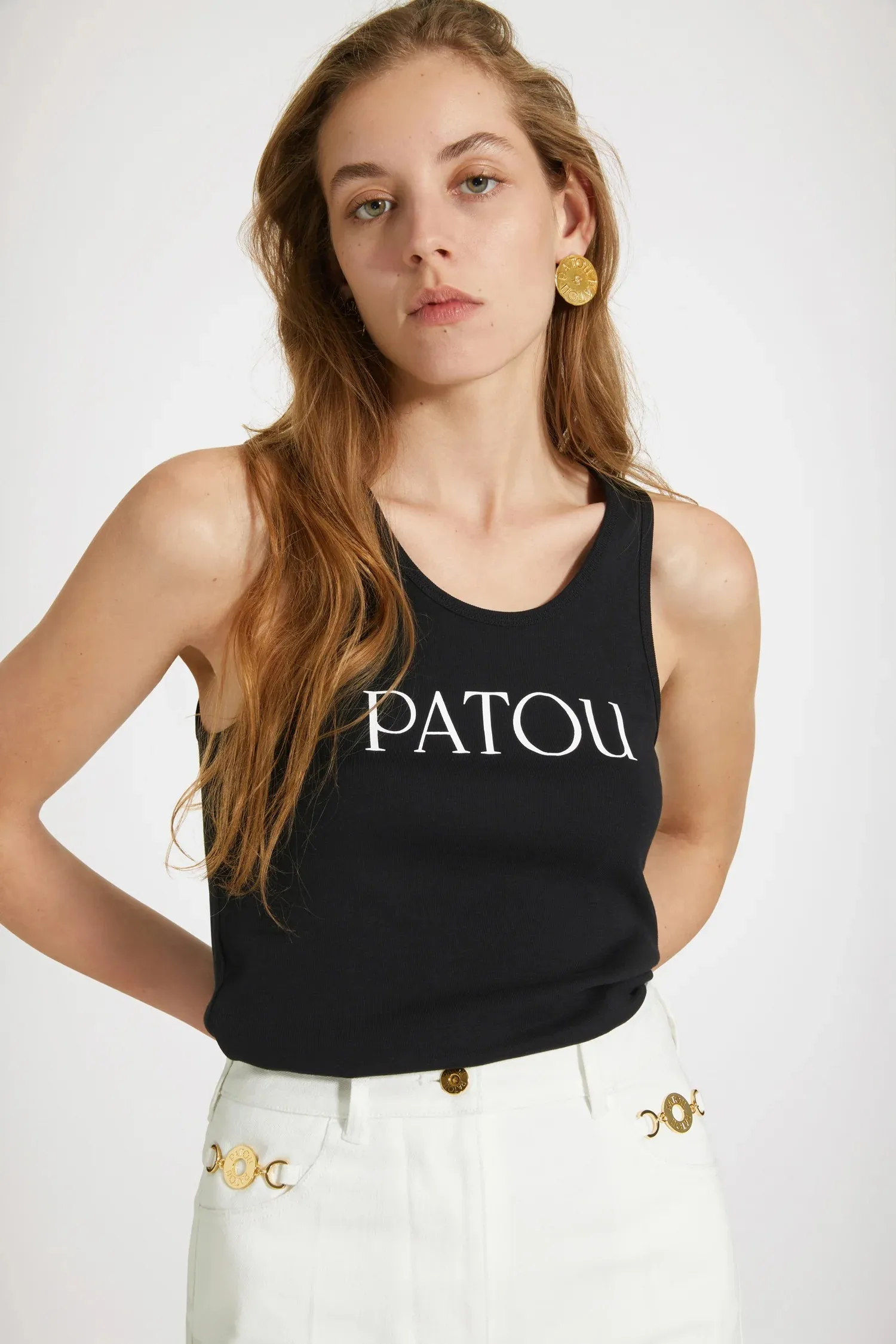 PATOU  |Unisex Blended Fabrics Street Style Plain Cotton Bridal Logo