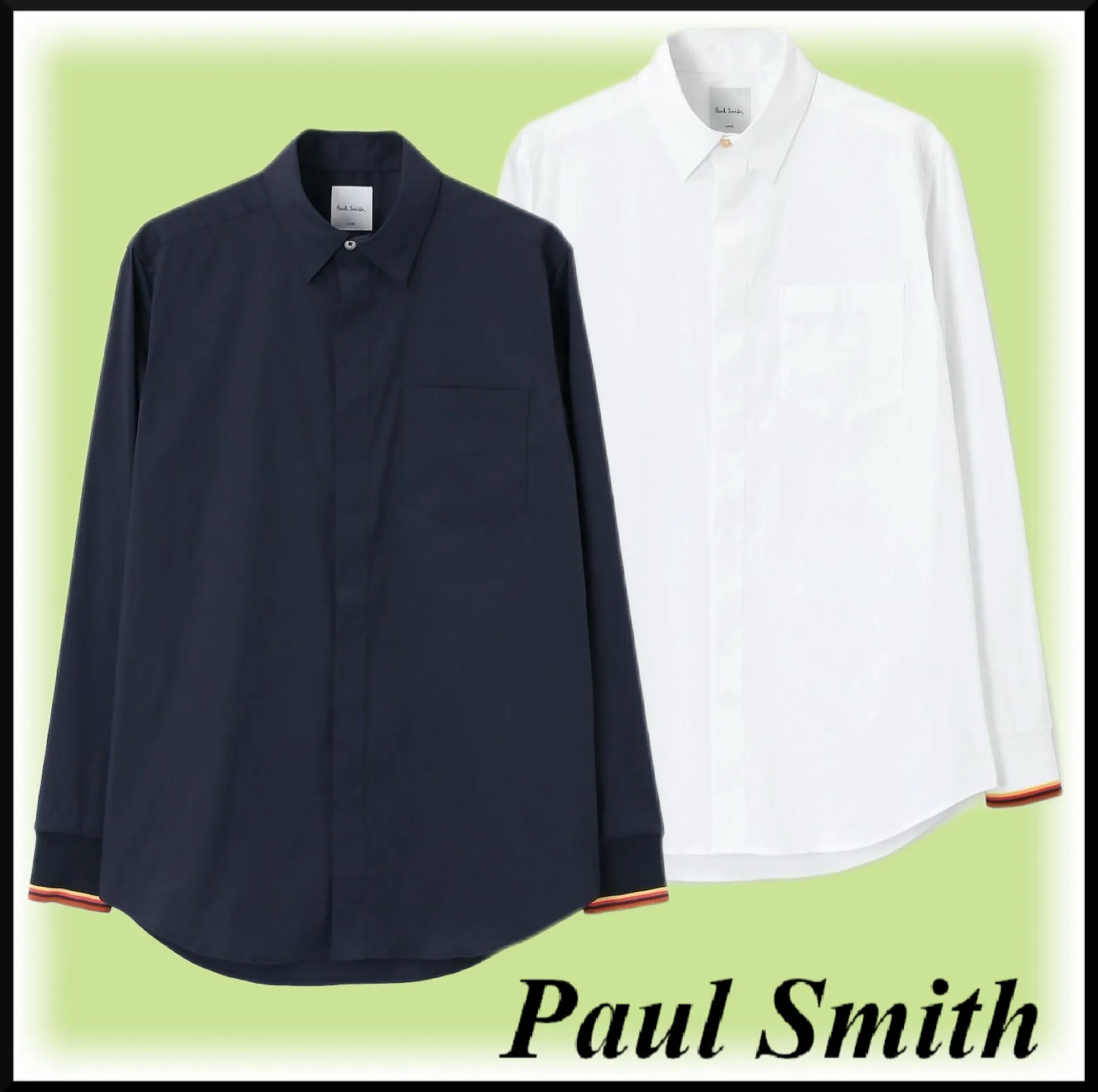 Paul Smith  |Stripes Nylon Street Style Long Sleeves Cotton Bridal Logo