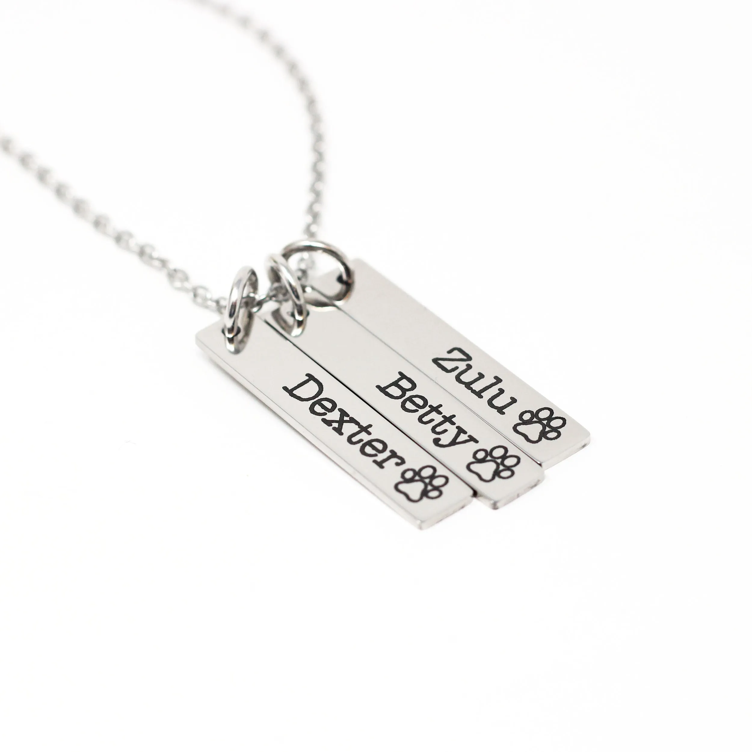 Personalized Pet Bar Necklace