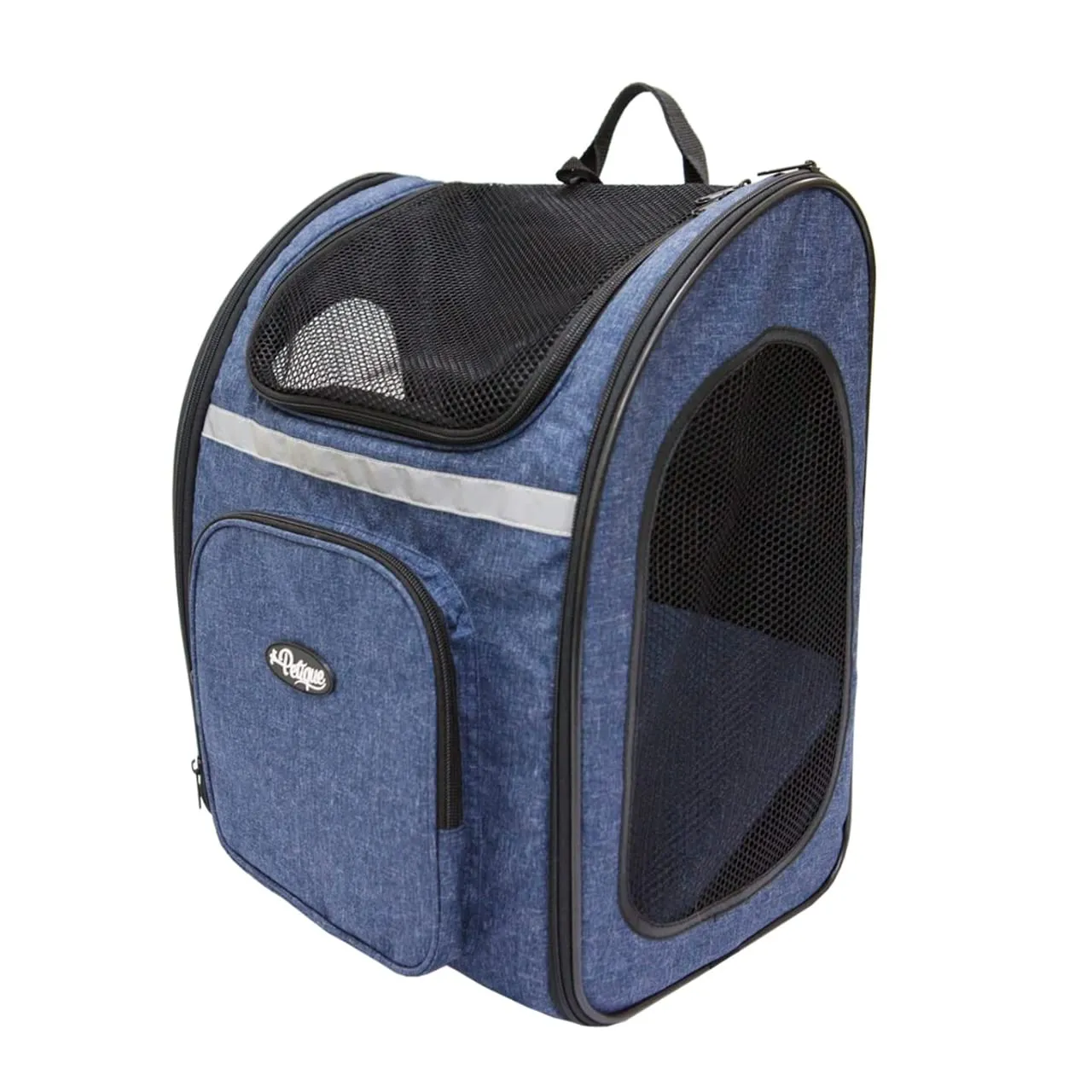 Petique Pet Backpacker, Pet Carrier for Small Size Pets, Ventilated Backpack Bag for Cats & Dogs  