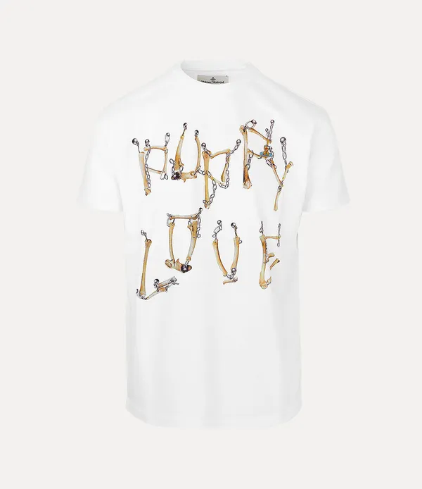 Puppy Love Bones T-shirt - White