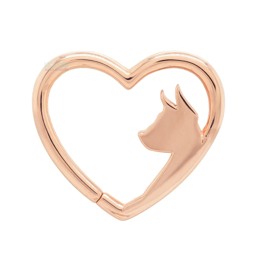 Puppy Love Seam Ring in Gold