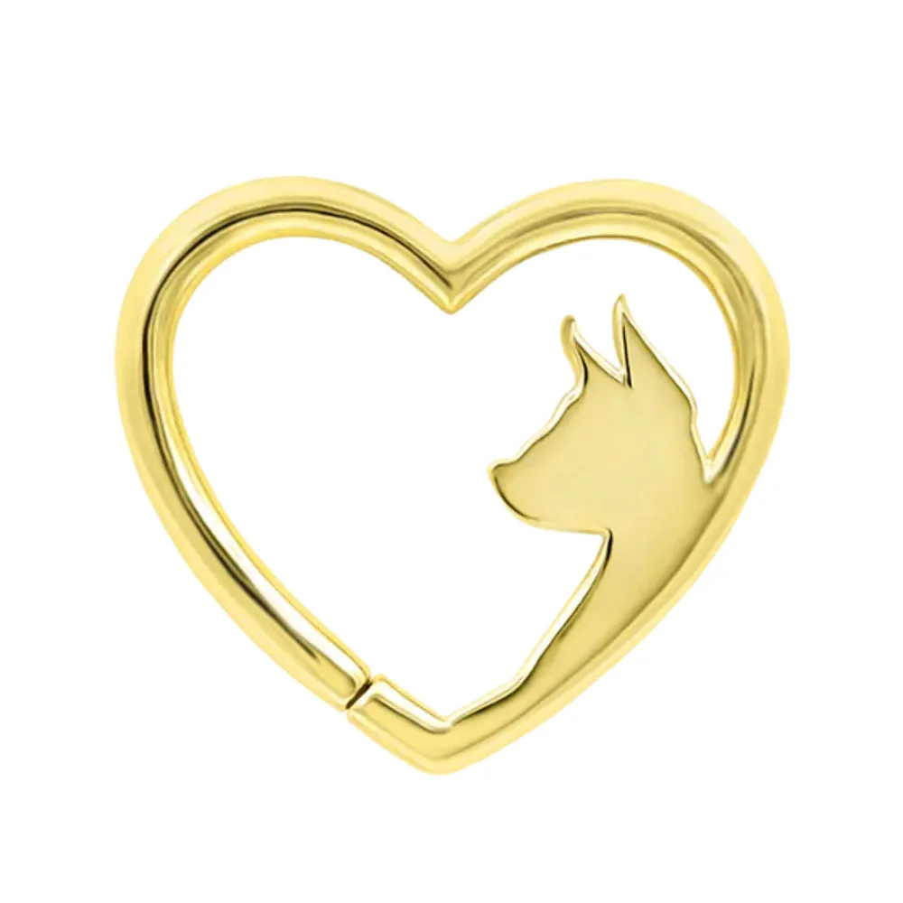 Puppy Love Seam Ring in Gold