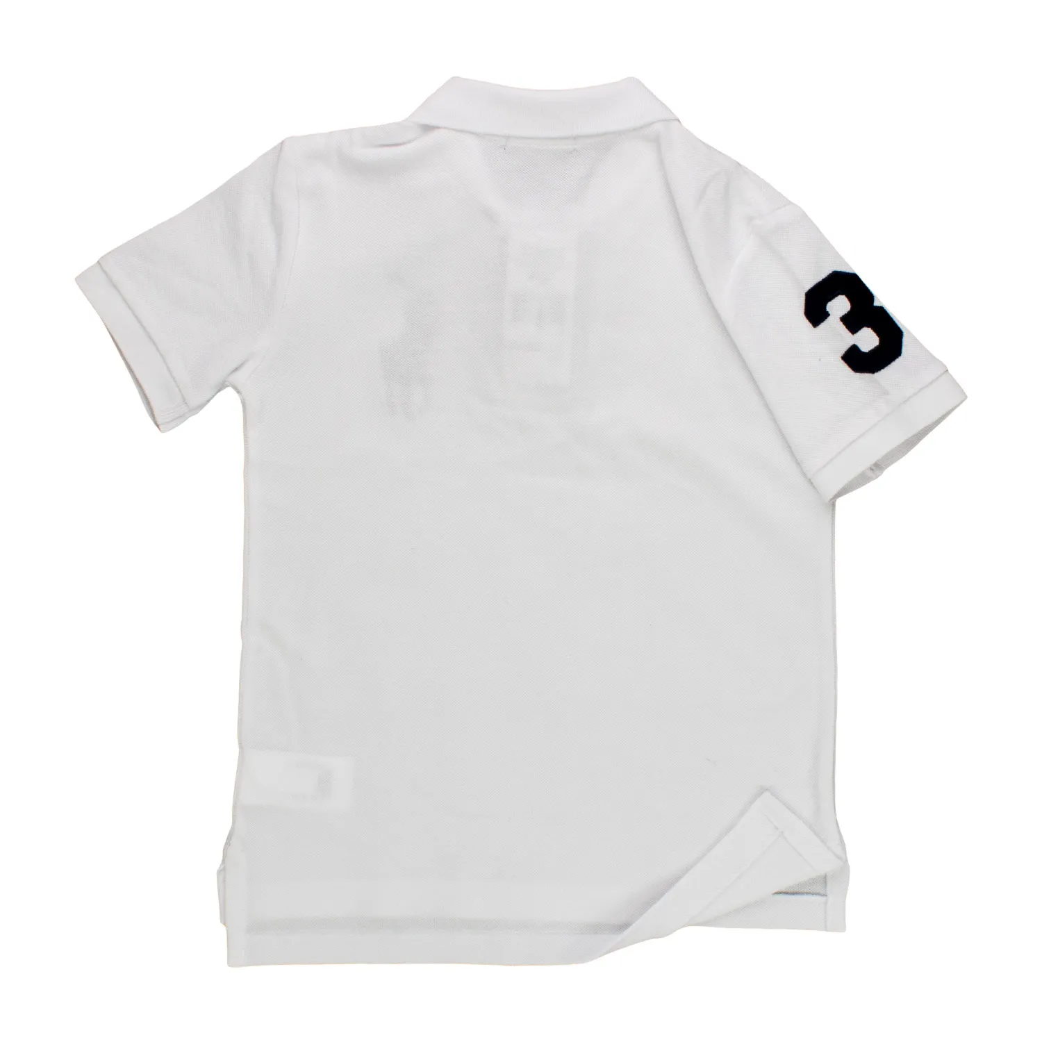 Ralph Lauren Big Pony Cotton Mesh Polo Boy Off White