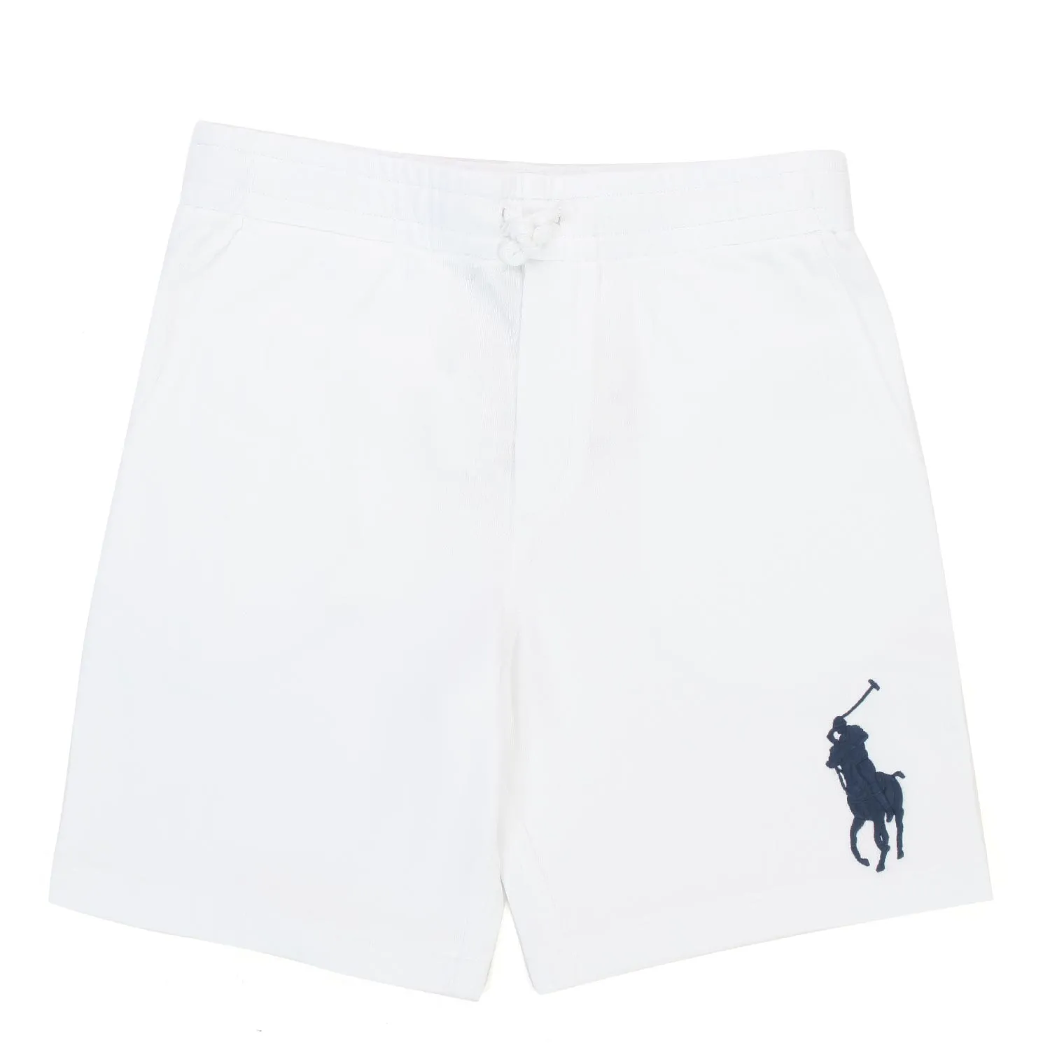 Ralph Lauren White Big Pony Shorts For Children And Teen