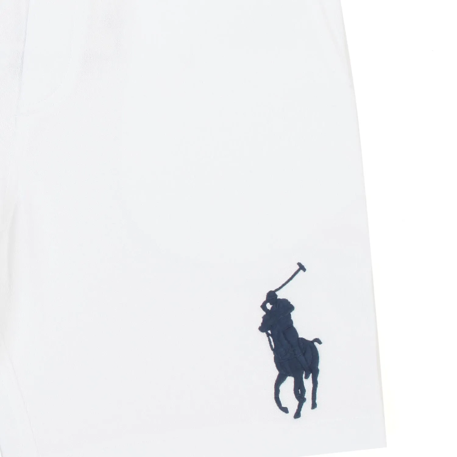 Ralph Lauren White Big Pony Shorts For Children And Teen