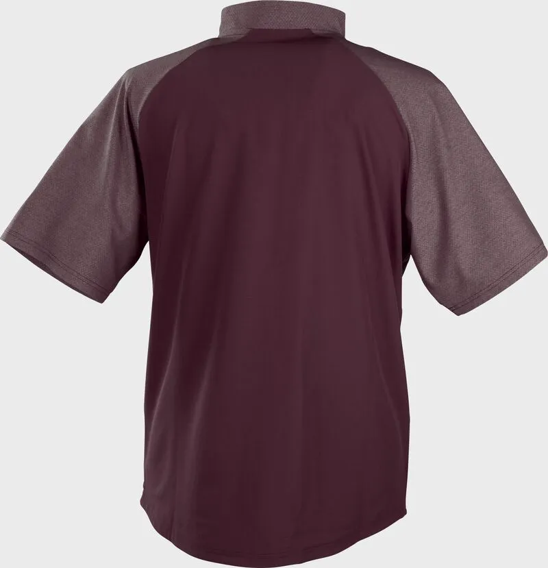 Rawlings Maroon ColorSync Short Sleeve Cage Jacket: CSSSJ2