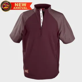 Rawlings Maroon ColorSync Short Sleeve Cage Jacket: CSSSJ2