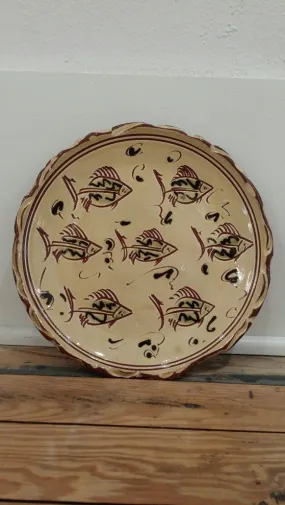 Redware Medium Fish Plate