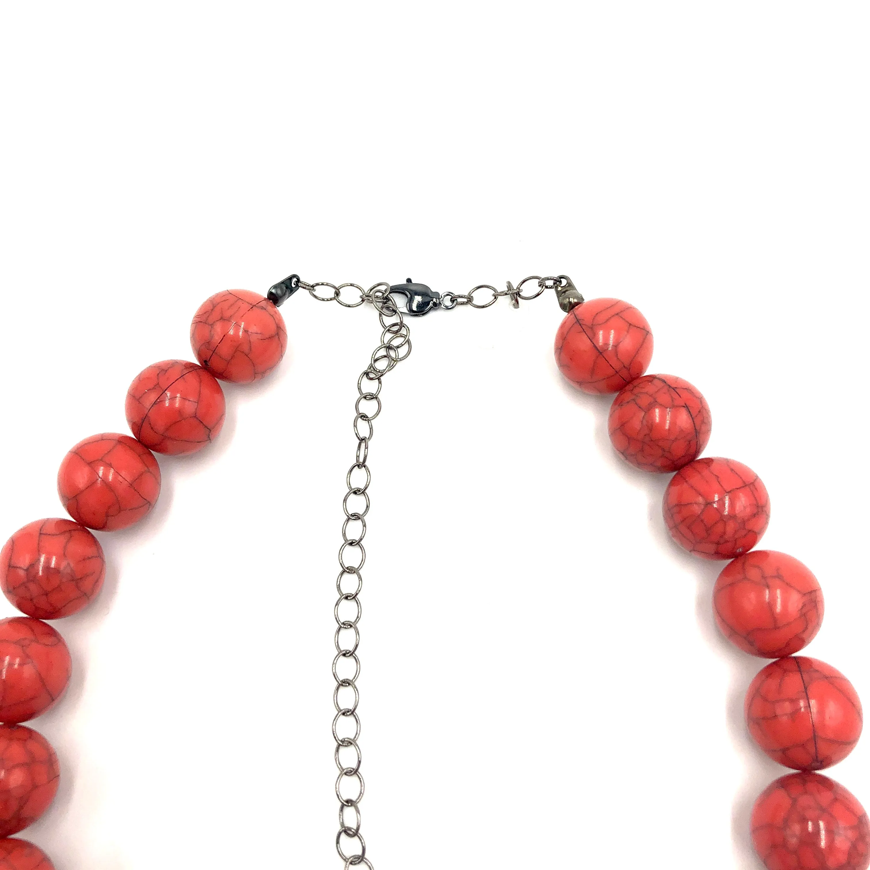 Salmon Crackle Marco Necklace