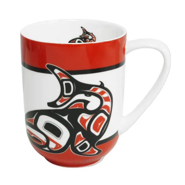 Salmon Porcelain Mug by Jamie Sterritt