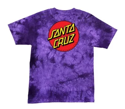 SANTA CRUZ  |Crew Neck Unisex Street Style Tie-dye Plain Cotton