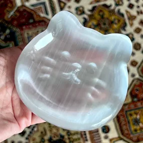 Selenite Cat Mini Plate