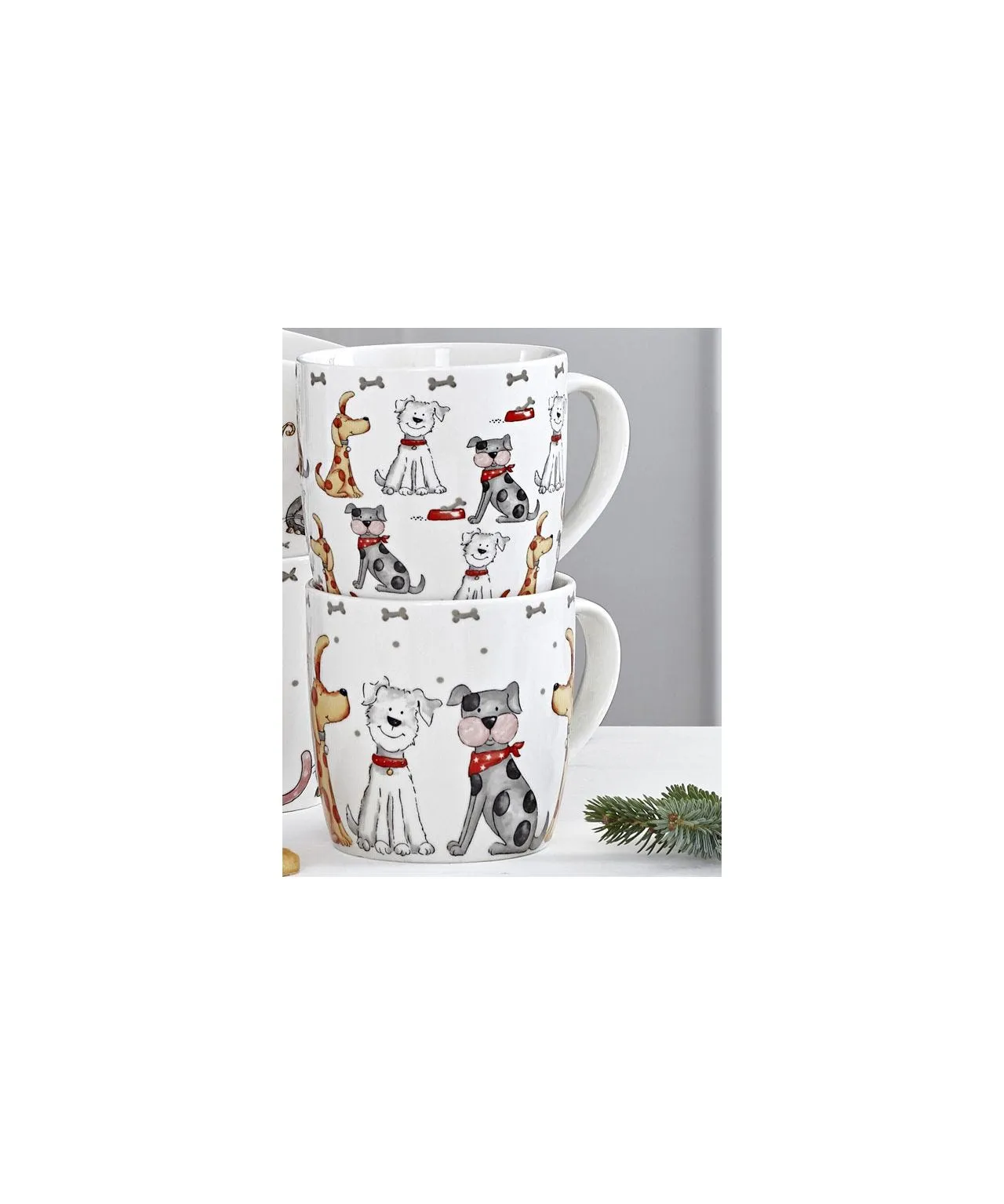 Set Of Two Pet Mugs