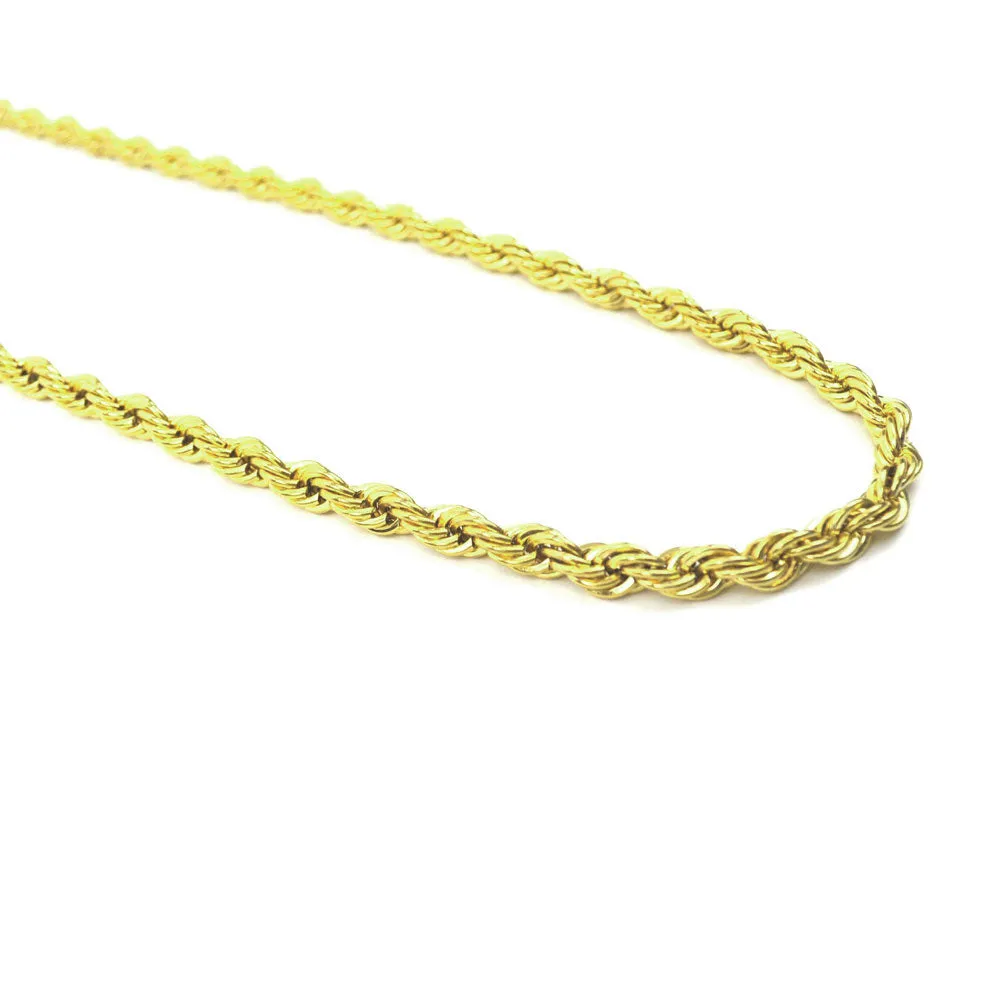 Solid Gold Rope Chain 1.5mm