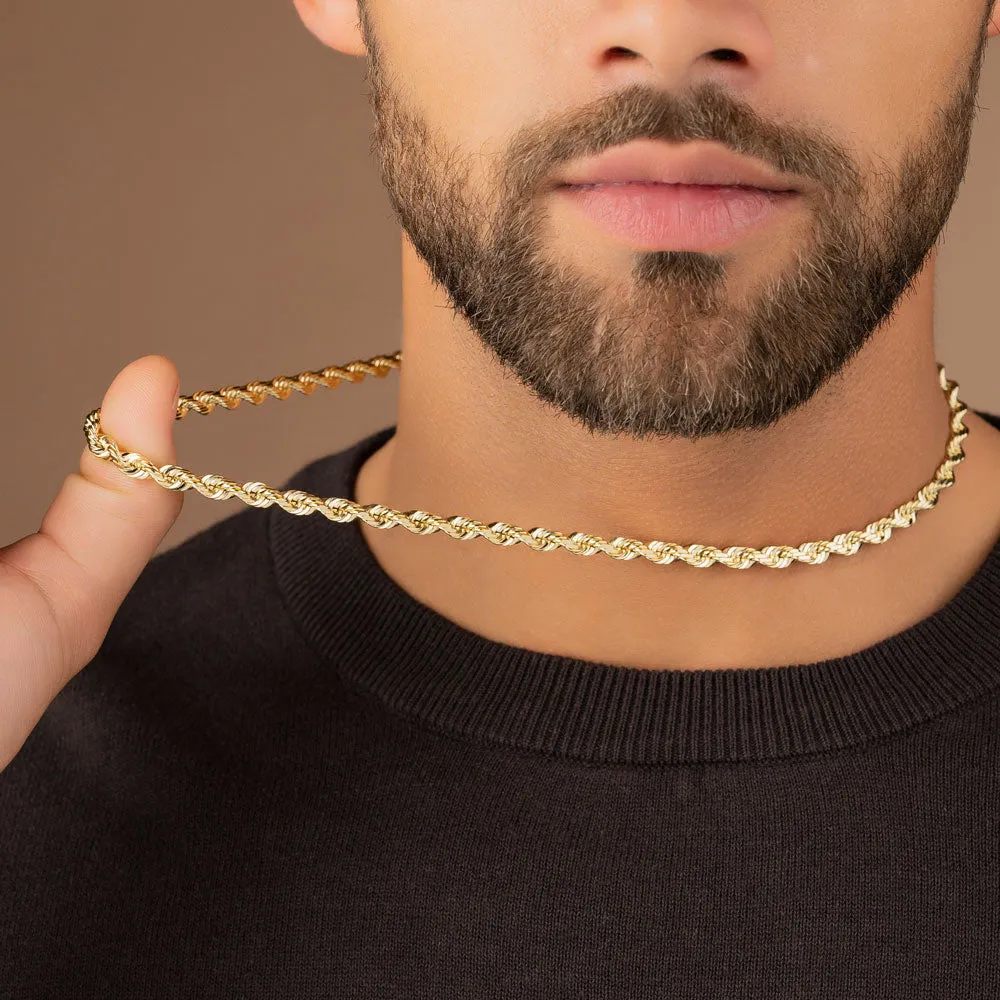 Solid Gold Rope Chain