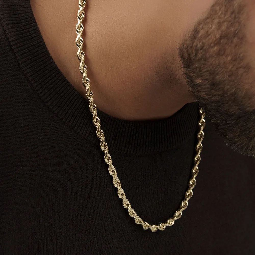 Solid Gold Rope Chain