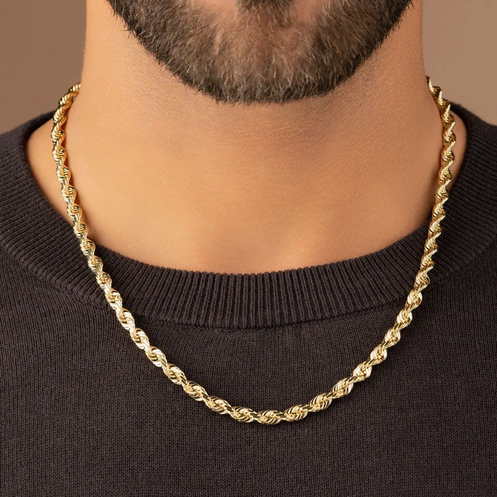 Solid Gold Rope Chain