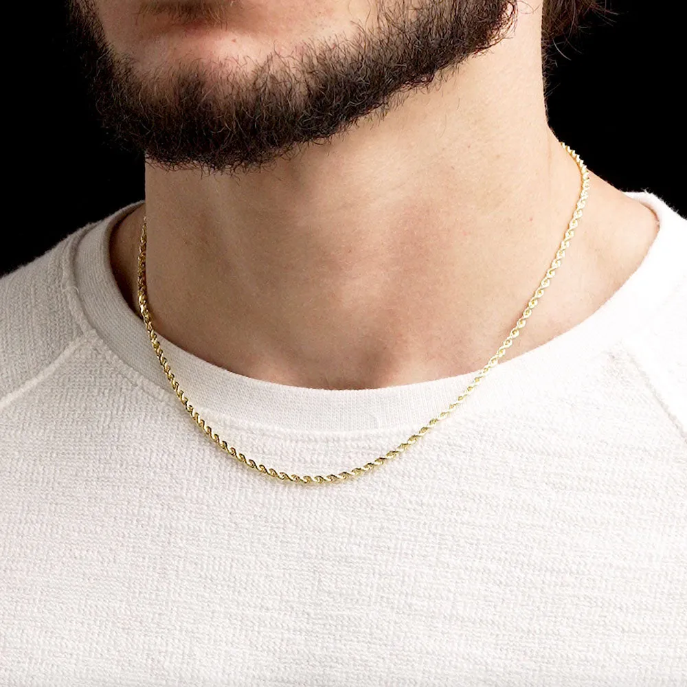 Solid Gold Rope Chain