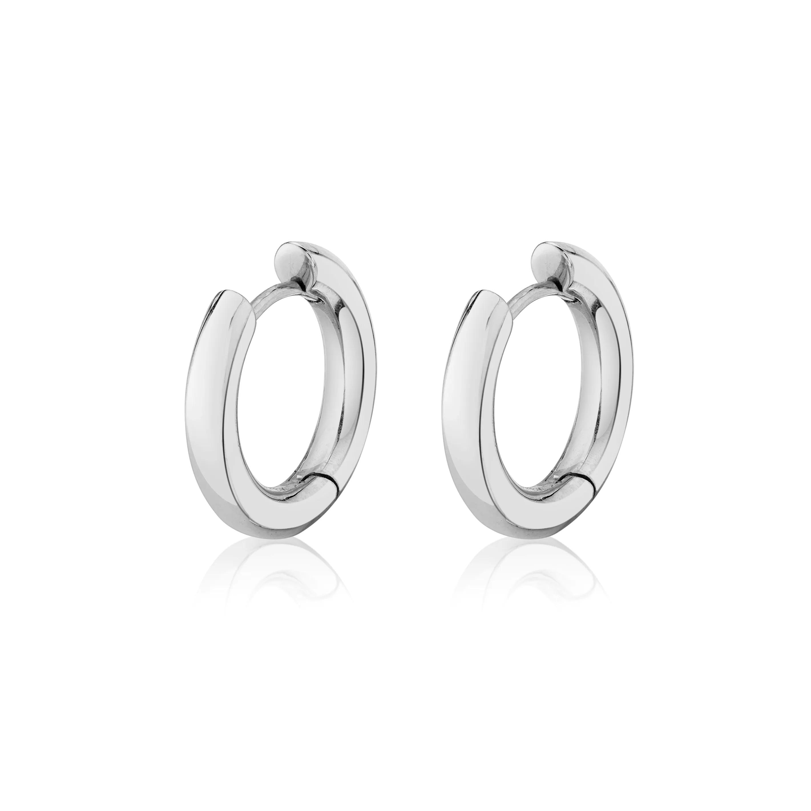 Solid Medium Goddess Hoops